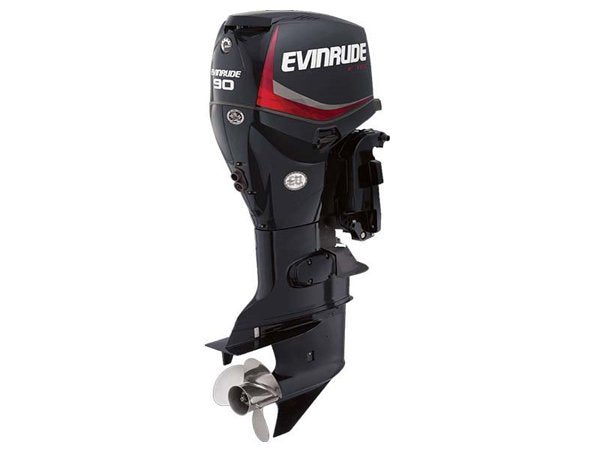 2018 Evinrude E-TEC 90 HP E90DPGL Graphite Outboard Motor image 0