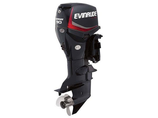 2018 Evinrude E-TEC 90 HP E90DPGL Graphite Outboard Motor image 0